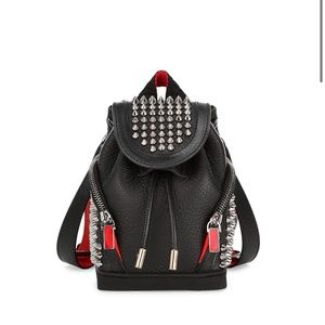 Christian Louboutin Mini Explorafunk Studded Leather Crossbody Backpack